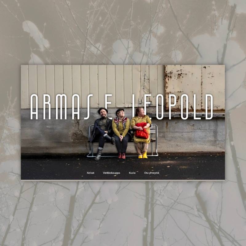 Armas E. Leopold verkkosivuprojekti casekuva